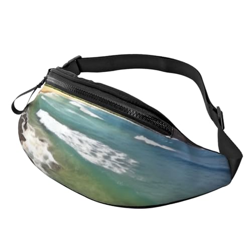 Kauai Hawaii Seashore Bauchtasche für Herren und Damen, Crossbody-Hüfttasche, wasserdicht, Sport-Gürteltasche, Outdoor-Hüfttasche von LHBWCVN