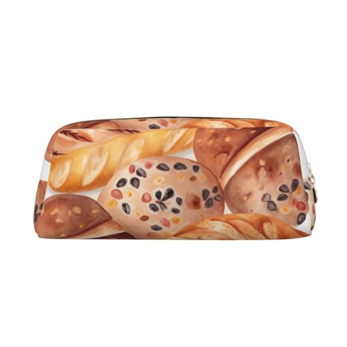 LHBWCVN Federmäppchen mit großem Fassungsvermögen, Kosmetiktasche, Kosmetiktasche, Kosmetiktasche, Leder, Kosmetiktasche mit Reißverschluss, breite Öffnung, Gold, Einheitsgröße von LHBWCVN