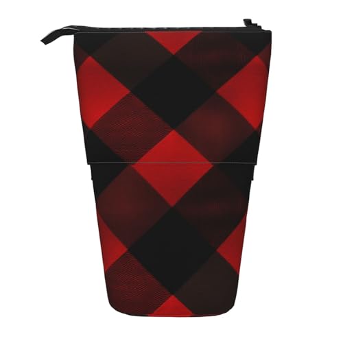 LHBWCVN Kosmetiktasche, Stehendes Federmäppchen, Teleskop-Bleistifttasche, tragbarer Stifthalter, niedlicher Stand-up-Bleistiftbeutel für Damen und Herren, Reise-Münztasche, Geldbörse von LHBWCVN