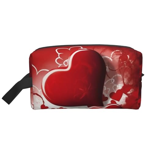 LHBWCVN Reise-Kulturbeutel für Damen und Herren, Leder, Make-up-Tasche, groß, tragbar, Reise-Organizer, Valentinstag-Kosmetiktasche mit Aufhängehaken, Reise-Badezimmertasche, Reißverschluss, Weiß, LHBWCVN Reise-Kulturbeutel für Damen und Herren, Leder, Make-up-Tasche, groß, tragbar, Reise-Organizer, Valentinstag-Kosmetiktasche mit Aufhängehaken, Reise-Badezimmertasche, Reißverschluss, Weiß, von LHBWCVN