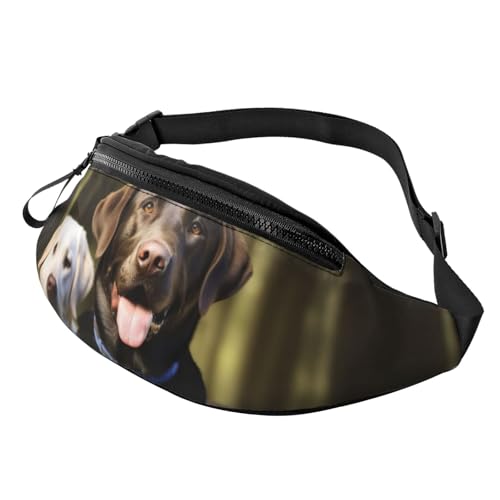 Labrador Bauchtasche für Herren und Damen, Crossbody-Bauchtasche, wasserdicht, Sport-Gürteltasche, Outdoor-Hüfttasche Labrador Bauchtasche für Herren und Damen, Crossbody-Bauchtasche, wasserdicht, Sport-Gürteltasche, Outdoor-Hüfttasche von LHBWCVN