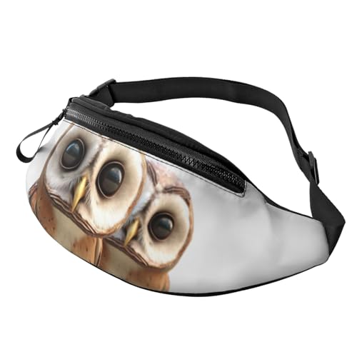 Lustige Gürteltasche mit Eulen-Motiv, für Damen und Herren, wasserdicht, Sport-Gürteltasche, Outdoor-Hüfttasche Lustige Gürteltasche mit Eulen-Motiv, für Damen und Herren, wasserdicht, Sport-Gürteltasche, Outdoor-Hüfttasche von LHBWCVN