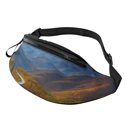 Mountains Bauchtasche für Herren und Damen, Crossbody-Bauchtasche, wasserdicht, Sport-Gürteltasche, Outdoor-Hüfttasche Mountains Bauchtasche für Herren und Damen, Crossbody-Bauchtasche, wasserdicht, Sport-Gürteltasche, Outdoor-Hüfttasche von LHBWCVN