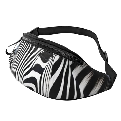 Zebra Bauchtasche für Herren und Damen, Crossbody-Bauchtasche, wasserdicht, Sport-Gürteltasche, Outdoor-Hüfttasche Zebra Bauchtasche für Herren und Damen, Crossbody-Bauchtasche, wasserdicht, Sport-Gürteltasche, Outdoor-Hüfttasche von LHBWCVN