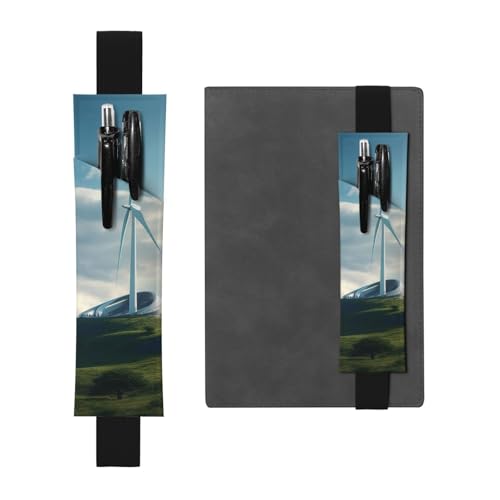 LHCVSFGW Elastischer Stifthalter für Notizbuch, Lesezeichen, PU-Leder, Stifthalter mit verstellbarem Band, Stifteetui, Windturbine, Federmäppchen, Federmäppchen für Planer, Ordner, Bücher, Schwarz LHCVSFGW Elastischer Stifthalter für Notizbuch, Lesezeichen, PU-Leder, Stifthalter mit verstellbarem Band, Stifteetui, Windturbine, Federmäppchen, Federmäppchen für Planer, Ordner, Bücher, Schwarz von LHCVSFGW