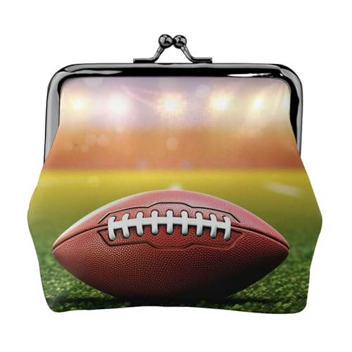 American Football Ball Kleine Münzbörse für Frauen, Kiss-Lock Geldbörse, Leder, niedliche Münzgeldbörse, Mini-Münztasche, Kleingeldbörse Schlüsselhalter American Football Ball Kleine Münzbörse für Frauen, Kiss-Lock Geldbörse, Leder, niedliche Münzgeldbörse, Mini-Münztasche, Kleingeldbörse Schlüsselhalter von LHDGBNV