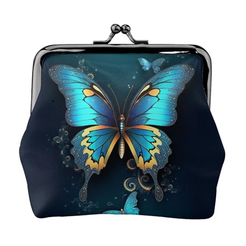 Elegante kleine Geldbörse mit Schmetterlingen für Frauen, Kiss-Lock-Geldbörse, Leder, niedliche Münzbörse, Mini-Münztasche, Kleingeldbörse, Schlüsselhalter Elegante kleine Geldbörse mit Schmetterlingen für Frauen, Kiss-Lock-Geldbörse, Leder, niedliche Münzbörse, Mini-Münztasche, Kleingeldbörse, Schlüsselhalter von LHDGBNV
