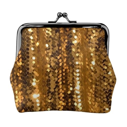 Goldfarbene Pailletten-Geldbörse für Damen, Kiss-Lock-Geldbörse, Leder, niedliche Münzgeldbörse, Mini-Münztasche, Kleingeldtasche, Schlüsselhalter Goldfarbene Pailletten-Geldbörse für Damen, Kiss-Lock-Geldbörse, Leder, niedliche Münzgeldbörse, Mini-Münztasche, Kleingeldtasche, Schlüsselhalter von LHDGBNV
