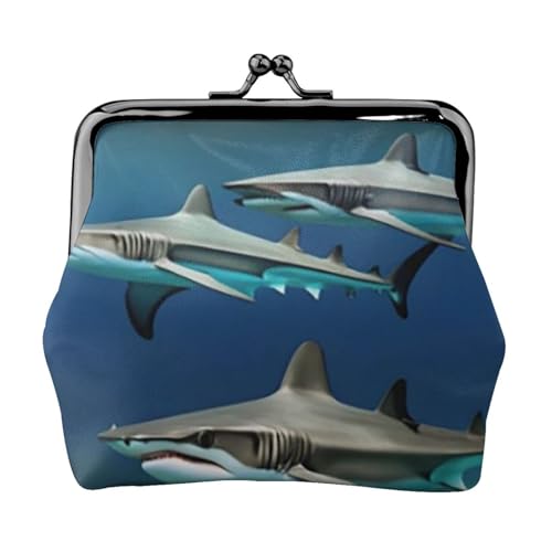 Hammerhead Sharks Kleine Münzgeldbörse für Frauen, Kiss-Lock-Geldbörse, Leder, niedliche Münzgeldbörse, Mini-Münztasche, Kleingeldbörse, Schlüsselhalter Hammerhead Sharks Kleine Münzgeldbörse für Frauen, Kiss-Lock-Geldbörse, Leder, niedliche Münzgeldbörse, Mini-Münztasche, Kleingeldbörse, Schlüsselhalter von LHDGBNV