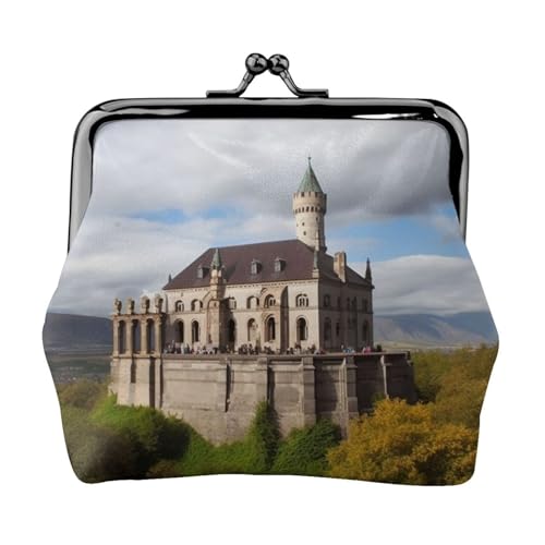 Historical Monuments Of Armenia Kleine Münzbörse für Frauen, Kiss-Lock-Geldbörse, Leder, niedliche Münzgeldbörse, Mini-Münztasche, Kleingeldbörse Schlüsselhalter von LHDGBNV