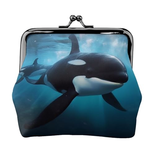 Killerwal Kleine Münzbörse für Frauen, Kiss-Lock-Geldbörse, Leder, niedliche Münzgeldbörse, Mini-Münztasche, Kleingeldbörse, Schlüsselhalter von LHDGBNV