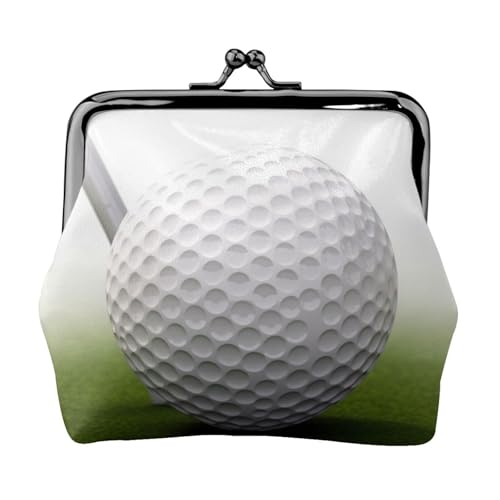 Kleine Geldbörse für Damen, Golfball, Kiss-Lock-Geldbörse, Leder, niedliche Münzgeldbörse, Mini-Münztasche, Kleingeldbörse, Schlüsselhalter Kleine Geldbörse für Damen, Golfball, Kiss-Lock-Geldbörse, Leder, niedliche Münzgeldbörse, Mini-Münztasche, Kleingeldbörse, Schlüsselhalter von LHDGBNV