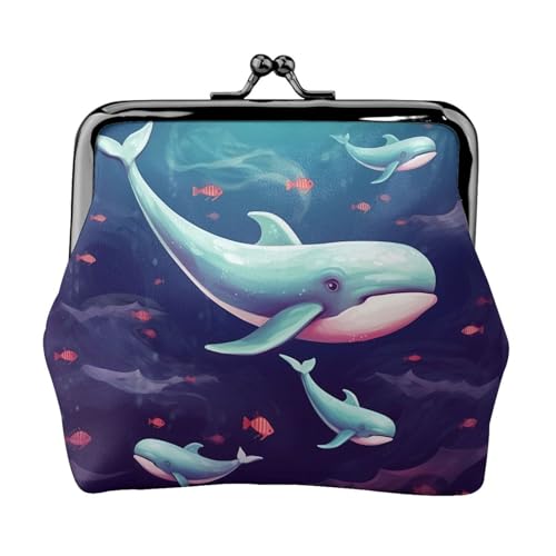 Kleine Geldbörse für Damen, Kiss-Lock-Geldbörse, Leder, niedlich, Münztasche, Mini-Münztasche, Kleingeldtasche, Schlüsselhalter von LHDGBNV