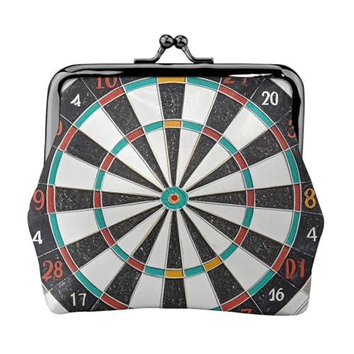 Kleine Geldbörse für Damen, Kiss-Lock-Geldbörse, Leder, niedliche Münzbörse, Mini-Münztasche, Kleingeldtasche, Schlüsselhalter von LHDGBNV