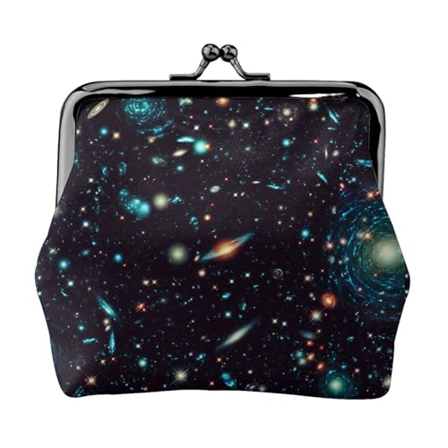 Kleine Geldbörse für Damen, Kiss-Lock-Geldbörse, Leder, niedliche Münzgeldbörse, Mini-Münztasche, Kleingeldbörse, Schlüsselhalter von LHDGBNV