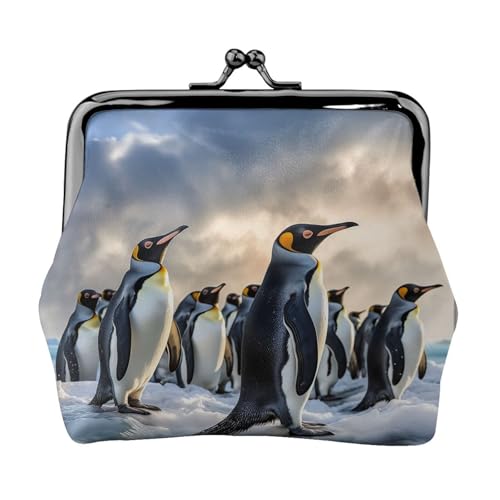 Kleine Geldbörse mit Meerespinguin-Motiv für Frauen, Kiss-Lock-Geldbörse, Leder, niedliche Münzgeldbörse, Mini-Münztasche, Kleingeldbörse, Schlüsselhalter Kleine Geldbörse mit Meerespinguin-Motiv für Frauen, Kiss-Lock-Geldbörse, Leder, niedliche Münzgeldbörse, Mini-Münztasche, Kleingeldbörse, Schlüsselhalter von LHDGBNV