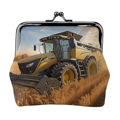 Kleine Münzbörse für Damen, Motiv: Bauernhoftraktor, Harvest von LHDGBNV