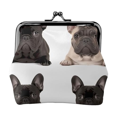 Kleine Münzbörse für Damen, französische Bulldogge, Kiss-Lock-Geldbörse, Leder, niedliche Münzgeldbörse, Mini-Münztasche, Kleingeldbörse, Schlüsselhalter Kleine Münzbörse für Damen, französische Bulldogge, Kiss-Lock-Geldbörse, Leder, niedliche Münzgeldbörse, Mini-Münztasche, Kleingeldbörse, Schlüsselhalter von LHDGBNV