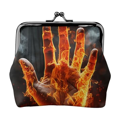 Kleine Münzbörse für Frauen, Kiss-Lock-Geldbörse, Leder, niedliche Münzgeldbörse, Mini-Münztasche, Kleingeldbörse, Schlüsselhalter von LHDGBNV