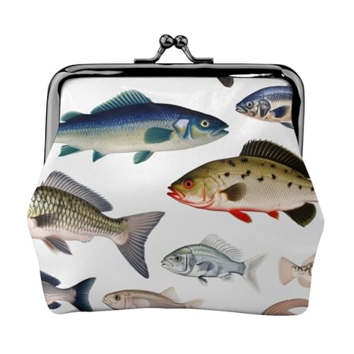 Kleine Münzbörse für Frauen, Kiss-Lock-Geldbörse, Leder, niedliche Münzgeldbörse, Mini-Münztasche, Kleingeldbörse, Schlüsselhalter von LHDGBNV