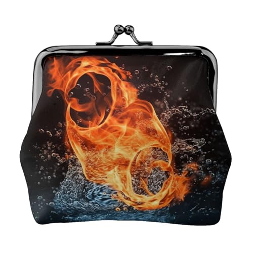 Kleine Münzbörse für Frauen, Kiss-Lock-Geldbörse, Leder, niedliche Münzgeldbörse, Mini-Münztasche, Kleingeldbörse, Schlüsselhalter von LHDGBNV