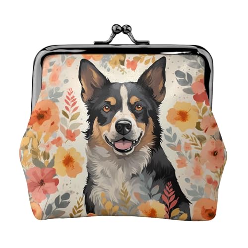 Kleine Münzbörse für Frauen, Kiss-Lock-Geldbörse, Leder, niedliche Münzgeldbörse, Mini-Münztasche, Kleingeldtasche, Schlüsselhalter von LHDGBNV