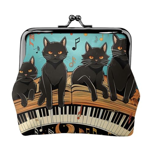 Kleine Münzbörse für Frauen, Kiss-Lock-Geldbörse, Leder, niedliche Münzgeldbörse, Mini-Münztasche, Kleingeldtasche, Schlüsselhalter von LHDGBNV