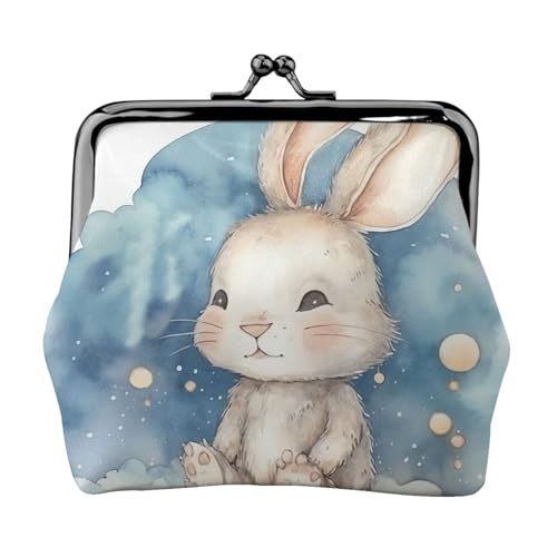 Kleines Portemonnaie mit Kaninchen-Motiv, Kiss-Lock-Geldbörse, Leder, niedliche Münzgeldbörse, Mini-Münztasche, Kleingeldtasche, Schlüsselhalter Kleines Portemonnaie mit Kaninchen-Motiv, Kiss-Lock-Geldbörse, Leder, niedliche Münzgeldbörse, Mini-Münztasche, Kleingeldtasche, Schlüsselhalter von LHDGBNV