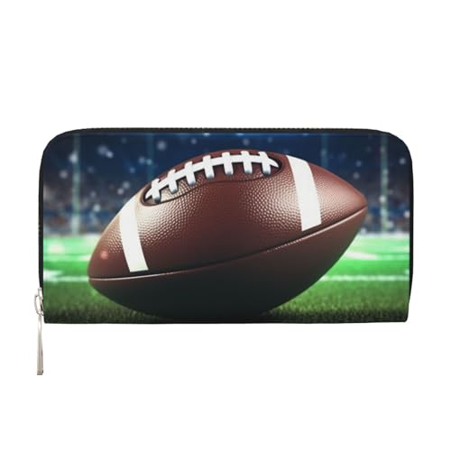 LHDGBNV Geldbörse aus PU-Leder für Damen und Mädchen, mit Reißverschluss, Kreditkartenhalter, American Football, lange Geldbörse, Clutch, wasserdicht, Reisehandtasche LHDGBNV Geldbörse aus PU-Leder für Damen und Mädchen, mit Reißverschluss, Kreditkartenhalter, American Football, lange Geldbörse, Clutch, wasserdicht, Reisehandtasche von LHDGBNV