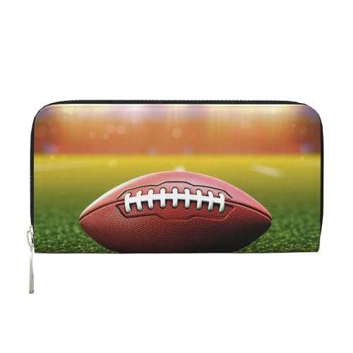 LHDGBNV Geldbörse aus PU-Leder für Damen und Mädchen, mit Reißverschluss, Kreditkartenhalter, American Football Ball, lange Geldbörse, Clutch, Geldbörse, wasserdicht, Reisehandtasche LHDGBNV Geldbörse aus PU-Leder für Damen und Mädchen, mit Reißverschluss, Kreditkartenhalter, American Football Ball, lange Geldbörse, Clutch, Geldbörse, wasserdicht, Reisehandtasche von LHDGBNV