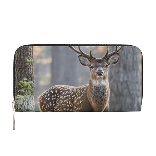 LHDGBNV Geldbörse aus PU-Leder für Damen und Mädchen, mit Reißverschluss, Kreditkartenhalter, Camouflage, Hirsch, lange Geldbörse, Clutch, Geldbörse, wasserdicht, Reisehandtasche LHDGBNV Geldbörse aus PU-Leder für Damen und Mädchen, mit Reißverschluss, Kreditkartenhalter, Camouflage, Hirsch, lange Geldbörse, Clutch, Geldbörse, wasserdicht, Reisehandtasche von LHDGBNV