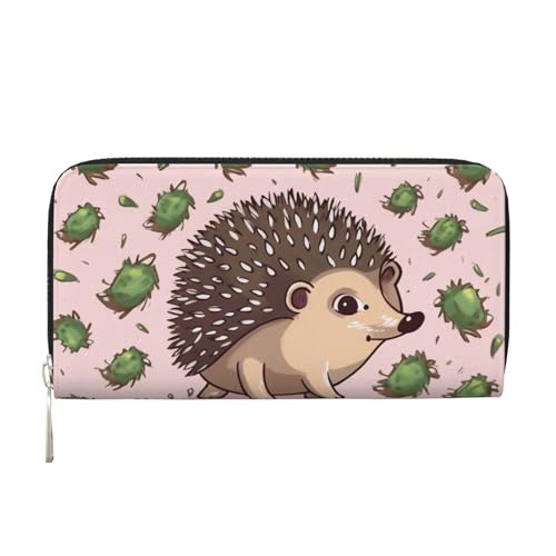 LHDGBNV Geldbörse aus PU-Leder für Damen und Mädchen, mit Reißverschluss, Kreditkartenhalter, Cartoon-Igel, lange Geldbörse, Clutch, Geldbörse, wasserdicht, Reisehandtasche LHDGBNV Geldbörse aus PU-Leder für Damen und Mädchen, mit Reißverschluss, Kreditkartenhalter, Cartoon-Igel, lange Geldbörse, Clutch, Geldbörse, wasserdicht, Reisehandtasche von LHDGBNV