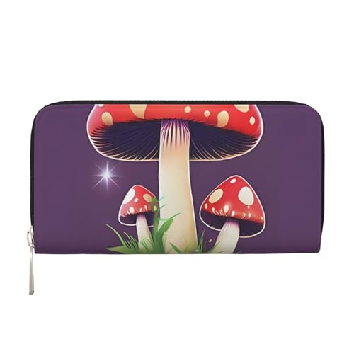 LHDGBNV Geldbörse aus PU-Leder für Damen und Mädchen, mit Reißverschluss, Kreditkartenhalter, Cartoon-Pilz, lange Geldbörse, Clutch, Geldbörse, wasserdicht, Reisehandtasche LHDGBNV Geldbörse aus PU-Leder für Damen und Mädchen, mit Reißverschluss, Kreditkartenhalter, Cartoon-Pilz, lange Geldbörse, Clutch, Geldbörse, wasserdicht, Reisehandtasche von LHDGBNV