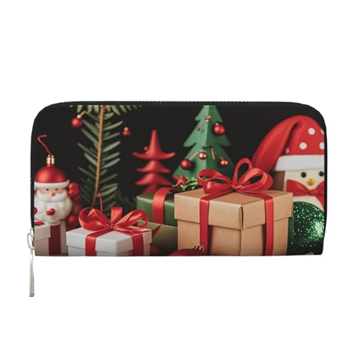 LHDGBNV Geldbörse aus PU-Leder für Damen und Mädchen, mit Reißverschluss, Kreditkartenhalter, Weihnachtsdekoration, Weihnachtsgeschenk, lange Geldbörse, Clutch, wasserdicht, Reisehandtasche LHDGBNV Geldbörse aus PU-Leder für Damen und Mädchen, mit Reißverschluss, Kreditkartenhalter, Weihnachtsdekoration, Weihnachtsgeschenk, lange Geldbörse, Clutch, wasserdicht, Reisehandtasche von LHDGBNV