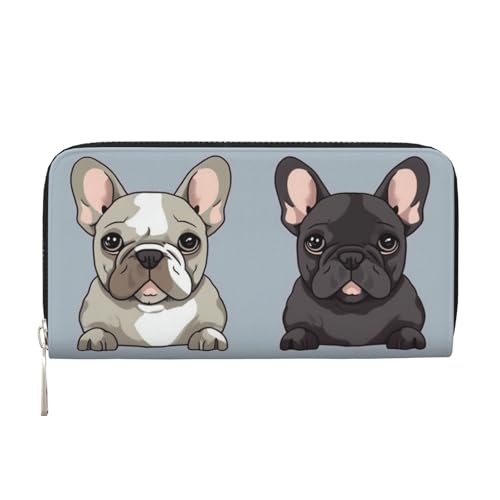 LHDGBNV Geldbörse aus PU-Leder für Damen und Mädchen, mit Reißverschluss, Kreditkartenhalter, französische Bulldogge, lange Geldbörse, Clutch, Geldbörse, wasserdicht, Reisehandtasche LHDGBNV Geldbörse aus PU-Leder für Damen und Mädchen, mit Reißverschluss, Kreditkartenhalter, französische Bulldogge, lange Geldbörse, Clutch, Geldbörse, wasserdicht, Reisehandtasche von LHDGBNV