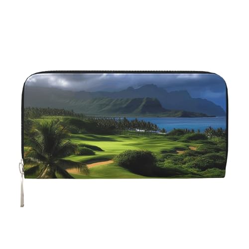 LHDGBNV Geldbörse aus PU-Leder für Damen und Mädchen, mit Reißverschluss, Kreditkartenhalter, malerisches Hawaii, Golf, tropisch, lange Geldbörse, Clutch, wasserdicht, Reisehandtasche LHDGBNV Geldbörse aus PU-Leder für Damen und Mädchen, mit Reißverschluss, Kreditkartenhalter, malerisches Hawaii, Golf, tropisch, lange Geldbörse, Clutch, wasserdicht, Reisehandtasche von LHDGBNV
