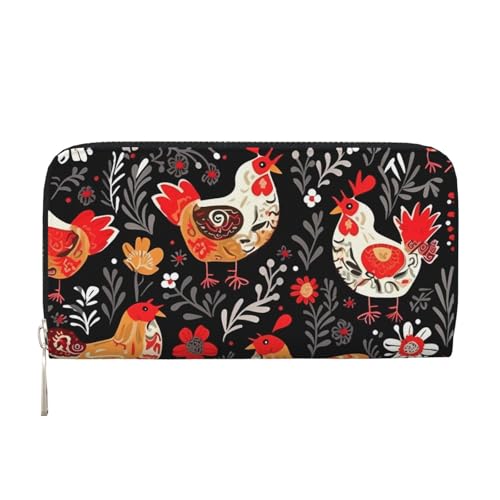 LHDGBNV Geldbörse aus PU-Leder für Damen und Mädchen, mit Reißverschluss, Kreditkartenhalter, niedlicher Hahn, lange Geldbörse, Clutch, Geldbörse, wasserdicht, Reisehandtasche LHDGBNV Geldbörse aus PU-Leder für Damen und Mädchen, mit Reißverschluss, Kreditkartenhalter, niedlicher Hahn, lange Geldbörse, Clutch, Geldbörse, wasserdicht, Reisehandtasche von LHDGBNV