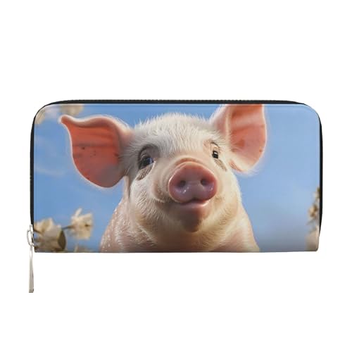 LHDGBNV Geldbörse aus PU-Leder für Damen und Mädchen, mit Reißverschluss, Kreditkartenhalter, niedliches Schwein, lange Geldbörse, Clutch, Geldbörse, wasserdicht, Reisehandtasche LHDGBNV Geldbörse aus PU-Leder für Damen und Mädchen, mit Reißverschluss, Kreditkartenhalter, niedliches Schwein, lange Geldbörse, Clutch, Geldbörse, wasserdicht, Reisehandtasche von LHDGBNV