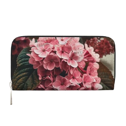 LHDGBNV Geldbörse aus PU-Leder für Damen und Mädchen, mit Reißverschluss, Kreditkartenhalter, rosa Blumen, lange Geldbörse, Clutch, Geldbörse, wasserdicht, Reisehandtasche LHDGBNV Geldbörse aus PU-Leder für Damen und Mädchen, mit Reißverschluss, Kreditkartenhalter, rosa Blumen, lange Geldbörse, Clutch, Geldbörse, wasserdicht, Reisehandtasche von LHDGBNV