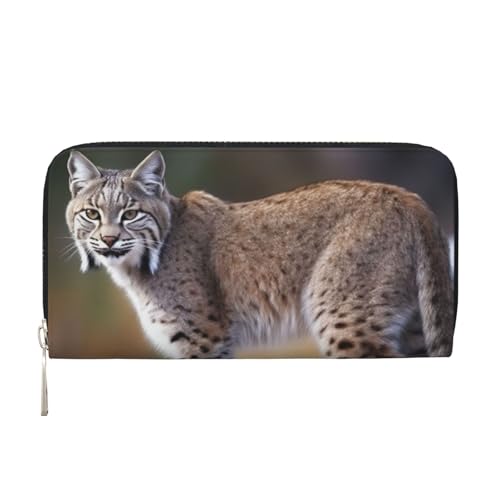 LHDGBNV Geldbörse aus PU-Leder für Damen und Mädchen, mit Reißverschluss, Kreditkartenhalter, wilder Bobcats, lange Geldbörse, Clutch, Geldbörse, wasserdicht, Reisehandtasche LHDGBNV Geldbörse aus PU-Leder für Damen und Mädchen, mit Reißverschluss, Kreditkartenhalter, wilder Bobcats, lange Geldbörse, Clutch, Geldbörse, wasserdicht, Reisehandtasche von LHDGBNV