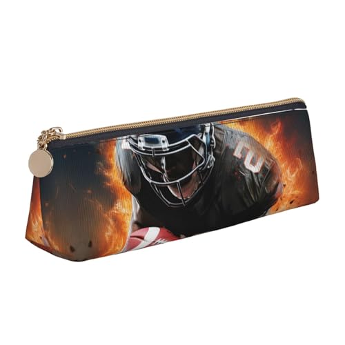 LHDGBNV Leder-Federmäppchen, stilvolles Federmäppchen, schlankes Federmäppchen mit Reißverschluss, coole Kosmetiktasche für Arbeit und Büro von LHDGBNV