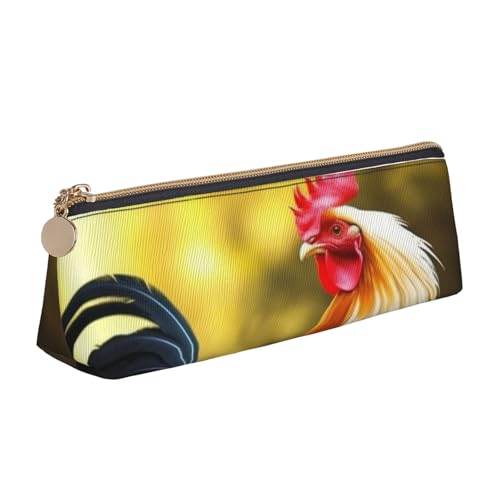 LHDGBNV Leder-Federmäppchen, stilvolles Federmäppchen, schlankes Federmäppchen mit Reißverschluss, niedliche Kosmetiktasche für Küche, Kosmetik, Make-up-Tasche für Arbeit, Büro von LHDGBNV