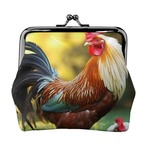 Niedliche kleine Münzbörse für Frauen, Kiss-Lock-Geldbörse, Leder, niedliche Münzgeldbörse, Mini-Münztasche, Kleingeldbörse, Schlüsselhalter von LHDGBNV