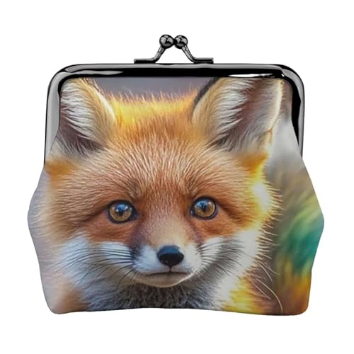 Süßer Fuchs, kleine Münzbörse für Frauen, Kiss-Lock-Geldbörse, Leder, niedliche Münzgeldbörse, Mini-Münztasche, Wechselgeldbörse, Schlüsselhalter Süßer Fuchs, kleine Münzbörse für Frauen, Kiss-Lock-Geldbörse, Leder, niedliche Münzgeldbörse, Mini-Münztasche, Wechselgeldbörse, Schlüsselhalter von LHDGBNV