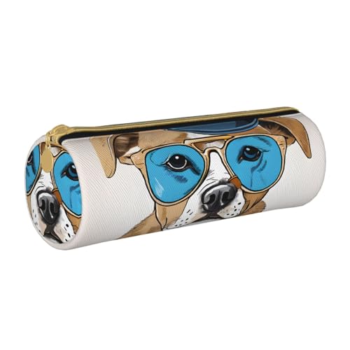 LHFIOHIRG Federmäppchen mit Reißverschluss, PVC, Leder, zylindrisch, Stifteetui, Schreibwaren, Make-up, Organizer für Schule, Büro, Reisen, Französische Bulldoggen, Einheitsgröße, Münztasche LHFIOHIRG Federmäppchen mit Reißverschluss, PVC, Leder, zylindrisch, Stifteetui, Schreibwaren, Make-up, Organizer für Schule, Büro, Reisen, Französische Bulldoggen, Einheitsgröße, Münztasche von LHFIOHIRG