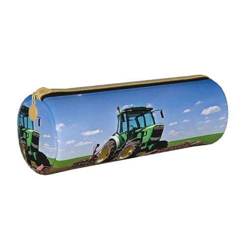 LHFIOHIRG Federmäppchen mit Reißverschluss, PVC, Leder, zylindrisch, Stifteetui, Schreibwaren, Make-up, Organizer für Schule, Büro, Reisen, Traktor Farm, Einheitsgröße, Münztasche LHFIOHIRG Federmäppchen mit Reißverschluss, PVC, Leder, zylindrisch, Stifteetui, Schreibwaren, Make-up, Organizer für Schule, Büro, Reisen, Traktor Farm, Einheitsgröße, Münztasche von LHFIOHIRG
