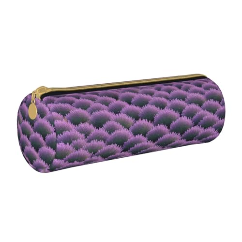 LHFIOHIRG Federmäppchen mit Reißverschluss, PVC, Leder, zylindrisch, für Schreibwaren, Make-up, Organizer für Schule, Büro, Reisen, Lila Lavendel, Einheitsgröße, Münztasche LHFIOHIRG Federmäppchen mit Reißverschluss, PVC, Leder, zylindrisch, für Schreibwaren, Make-up, Organizer für Schule, Büro, Reisen, Lila Lavendel, Einheitsgröße, Münztasche von LHFIOHIRG
