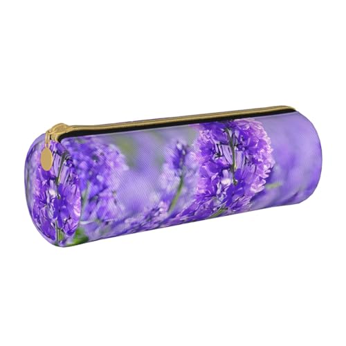 LHFIOHIRG Federmäppchen mit Reißverschluss, PVC, Leder, zylindrisches Stifteetui, Schreibwaren, Make-up, Organizer für Schule, Büro, Reisen, Violette Lavendelfarbene Blumen, Einheitsgröße, Münztasche LHFIOHIRG Federmäppchen mit Reißverschluss, PVC, Leder, zylindrisches Stifteetui, Schreibwaren, Make-up, Organizer für Schule, Büro, Reisen, Violette Lavendelfarbene Blumen, Einheitsgröße, Münztasche von LHFIOHIRG