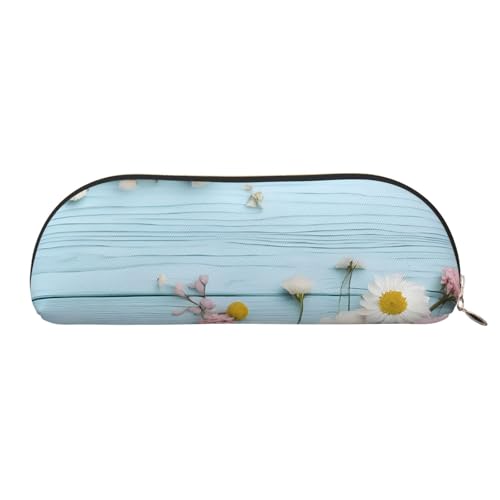 LHFIOHIRG Tragbares Federmäppchen mit Reißverschluss, stilvolle Stiftetasche, Schreibwaren-Tasche, Kosmetiktasche, Münzaufbewahrung für Schule, Büro, Blaugrün, gold, Einheitsgröße, Münztasche von LHFIOHIRG