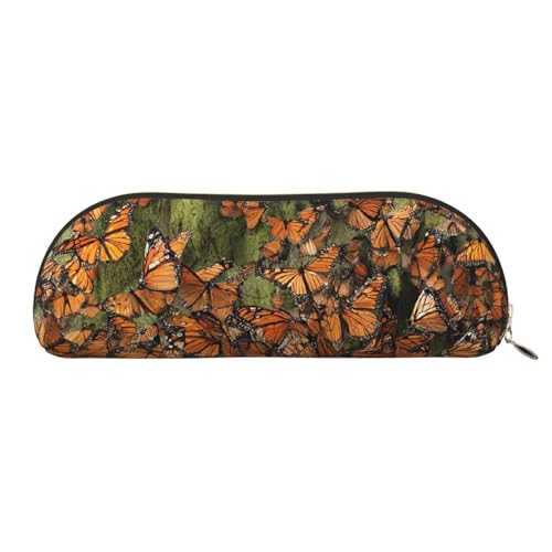 LHFIOHIRG Tragbares Federmäppchen mit Reißverschluss, stilvolle Stiftetasche, Schreibwaren-Tasche, Kosmetiktasche, Münzaufbewahrung für Schule, Büro, gold, Einheitsgröße, Münztasche von LHFIOHIRG